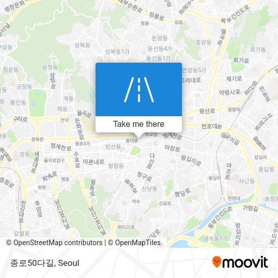 종로50다길 map
