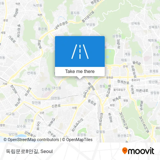 독립문로8안길 map