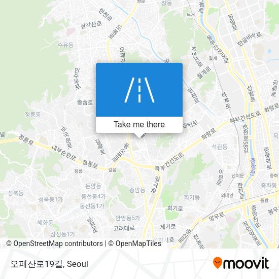 오패산로19길 map