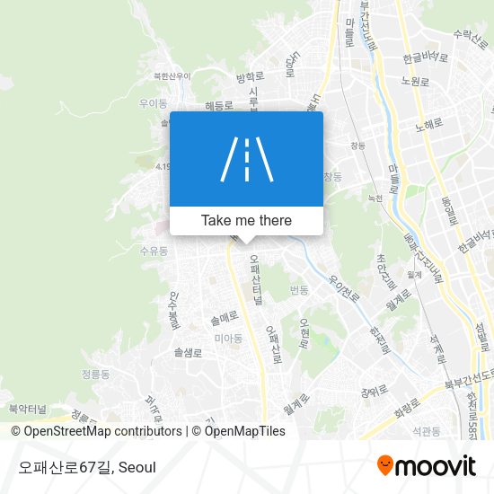오패산로67길 map