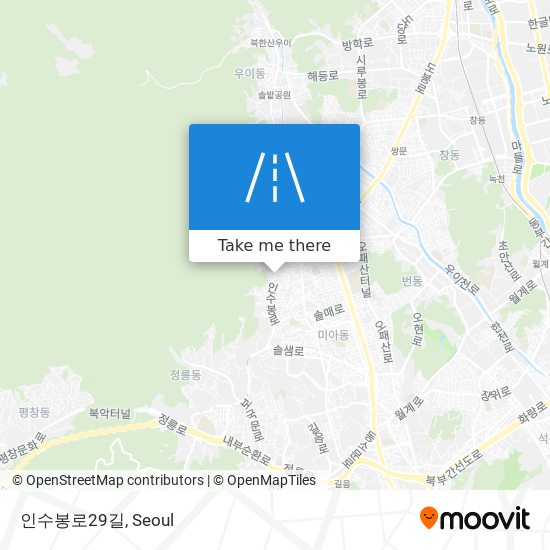 인수봉로29길 map