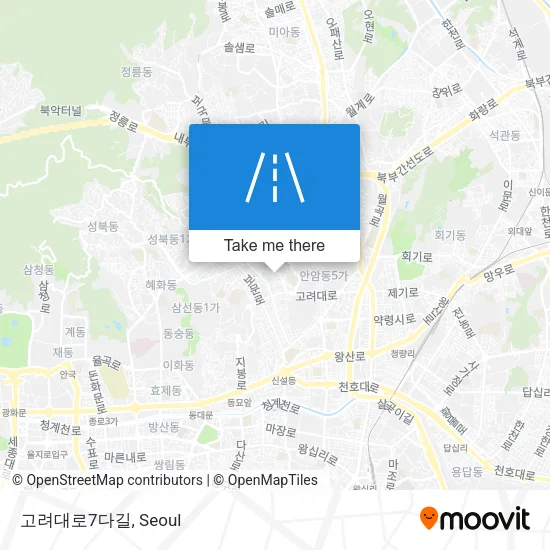 고려대로7다길 map