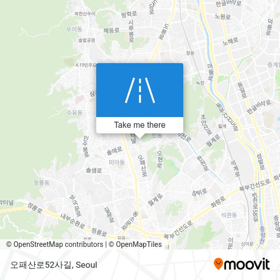 오패산로52사길 map