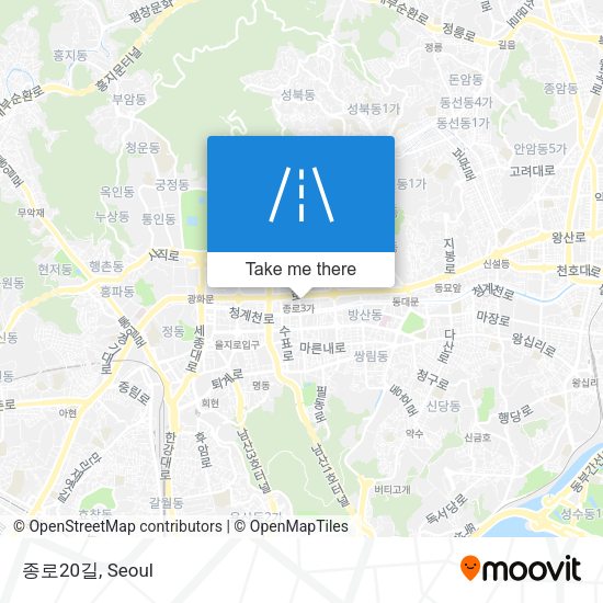 종로20길 map