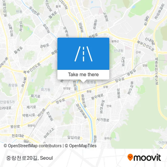 중랑천로20길 map