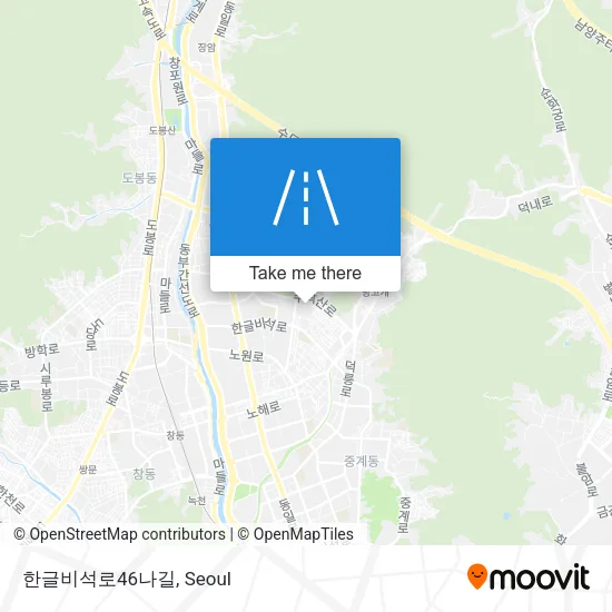 한글비석로46나길 map