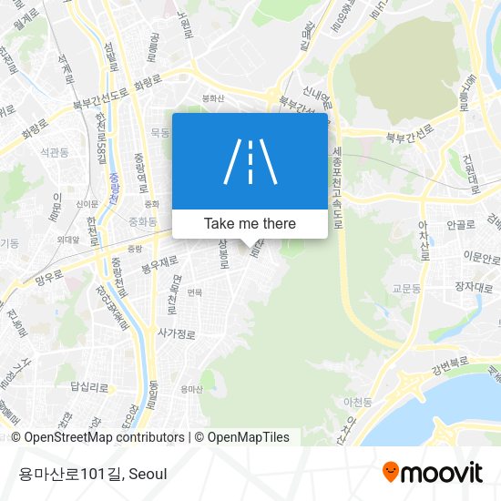 용마산로101길 map