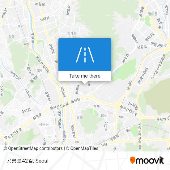 공릉로42길 map