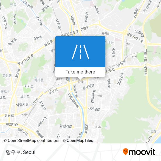 망우로 map