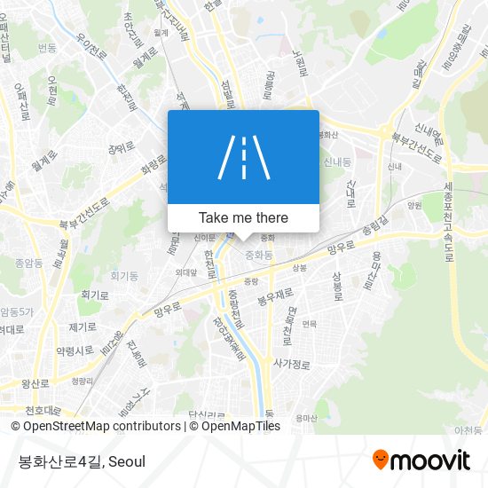 봉화산로4길 map