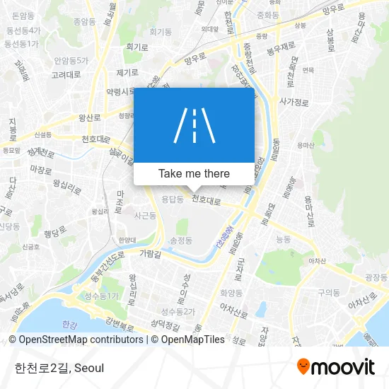 한천로2길 map