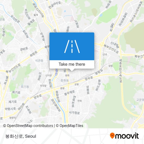 봉화산로 map