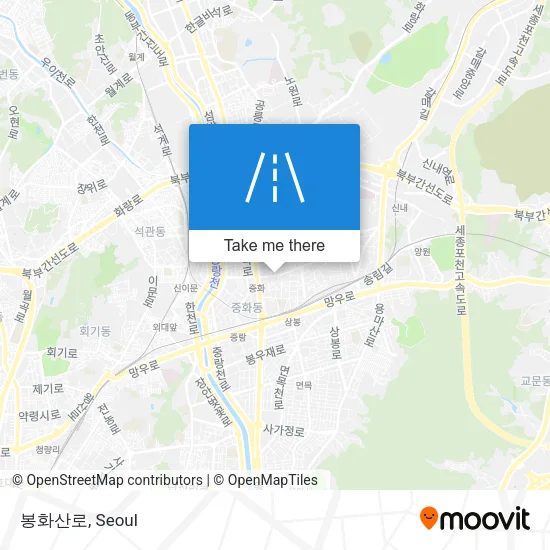 봉화산로 map