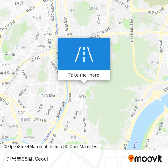 면목로38길 map