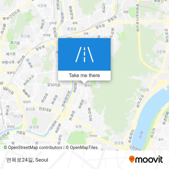 면목로24길 map