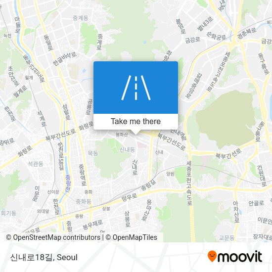 신내로18길 map
