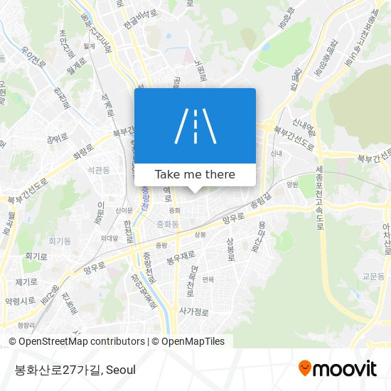 봉화산로27가길 map