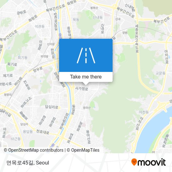 면목로45길 map