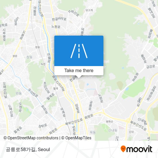 공릉로58가길 map