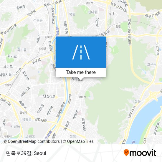 면목로39길 map