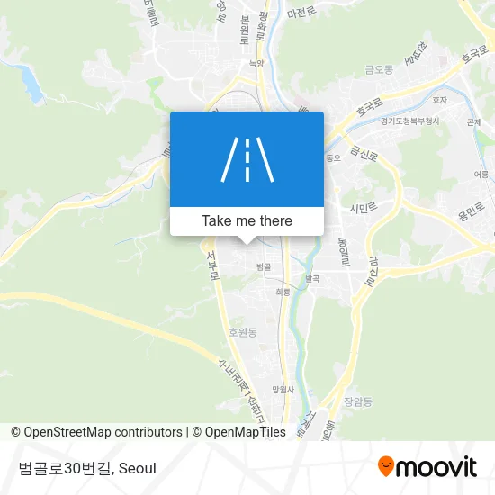 범골로30번길 map