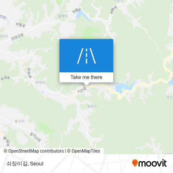 쇠장이길 map