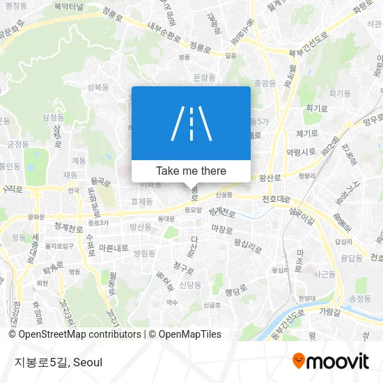 지봉로5길 map