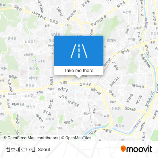 천호대로17길 map