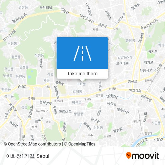 이화장1가길 map