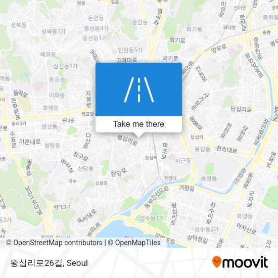 왕십리로26길 map