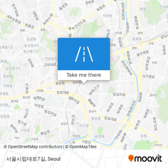 서울시립대로7길 map