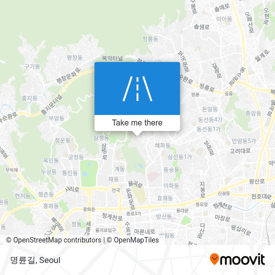 명륜길 map