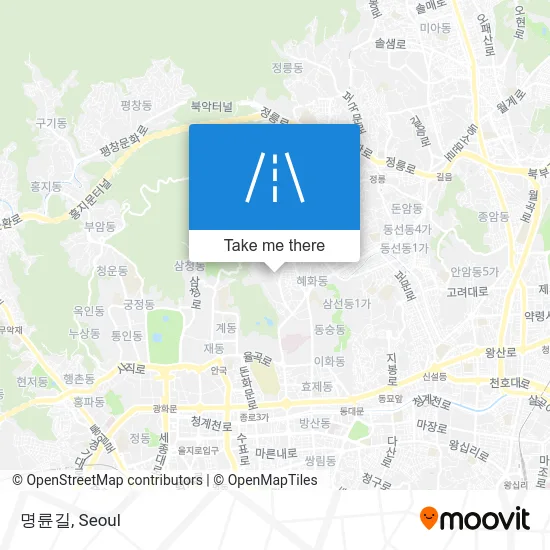 명륜길 map