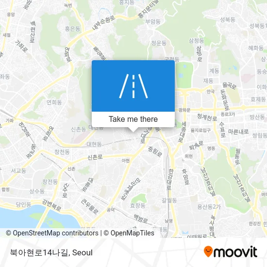 북아현로14나길 map