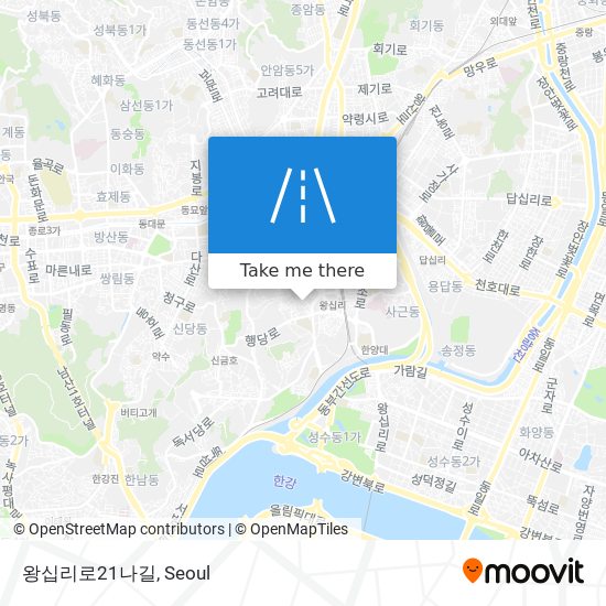 왕십리로21나길 map