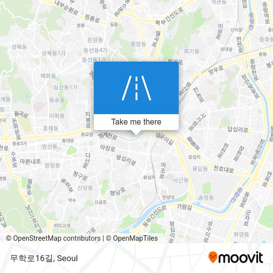 무학로16길 map