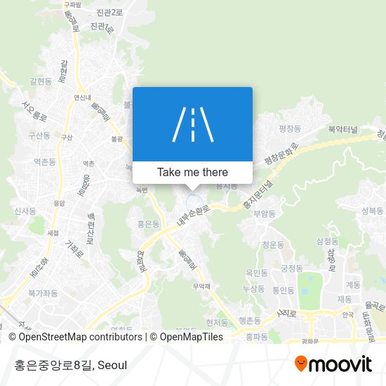 홍은중앙로8길 map