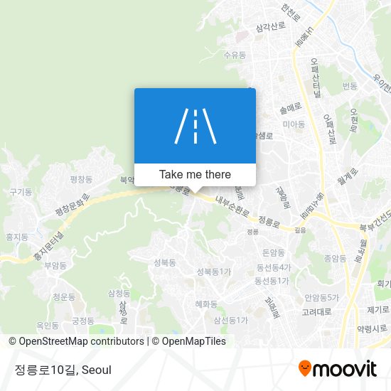 정릉로10길 map