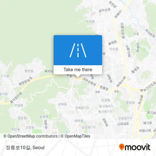 정릉로10길 map
