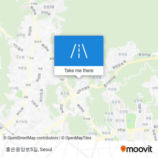 홍은중앙로5길 map