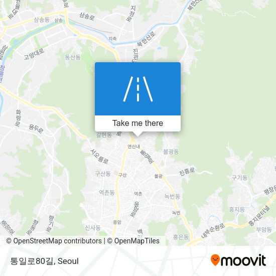 통일로80길 map