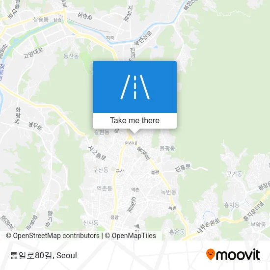 통일로80길 map