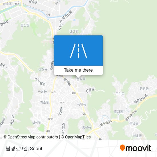 불광로9길 map