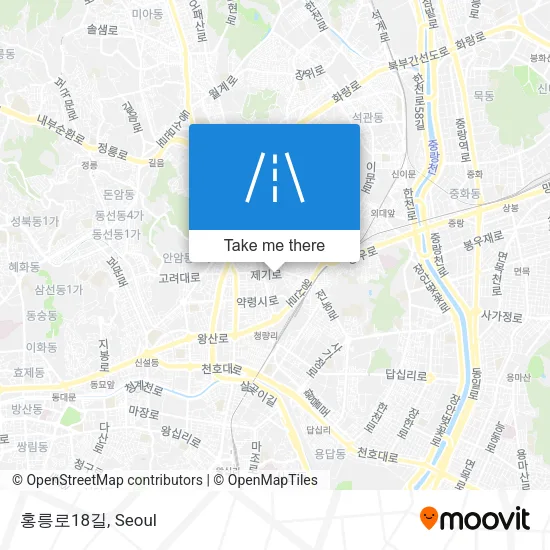 홍릉로18길 map