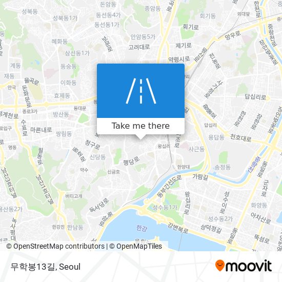 무학봉13길 map