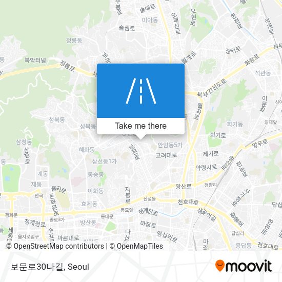 보문로30나길 map