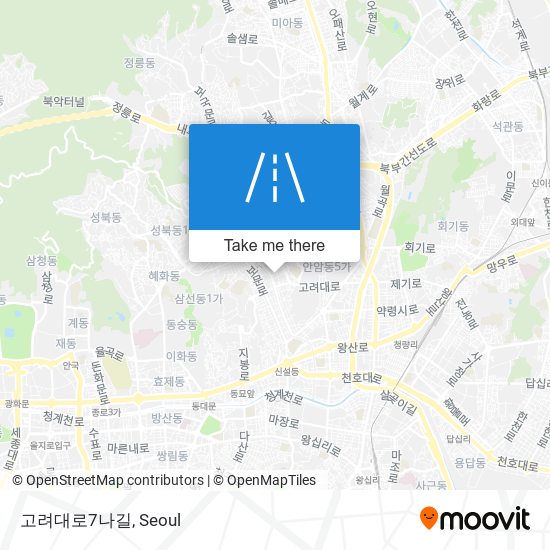 고려대로7나길 map