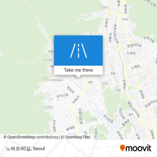 노해로40길 map