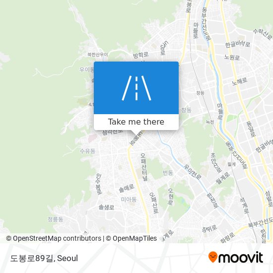 도봉로89길 map