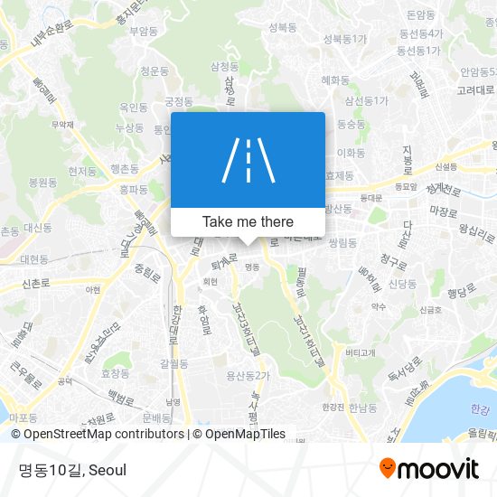 명동10길 map